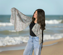 Naložite sliko v pregledovalnik galerije, ženski šal poletni šali rožice modni sal rože sali prehodni sal cvetlice bombaž bombaz svila ženski šali moda udoben šal mehek sal jesenski šal ženski šal rožice rozice