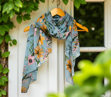 Naložite sliko v pregledovalnik galerije, ženski šal poletni šali rožice modni sal rože sali prehodni sal cvetlice bombaž bombaz svila ženski šali moda udoben šal mehek sal jesenski šal ženski šal rožice modni šal