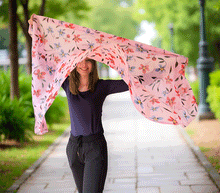 Naložite sliko v pregledovalnik galerije, ženski šal poletni šali rožice modni sal rože sali prehodni sal cvetlice bombaž bombaz svila ženski šali moda udoben šal mehek sal jesenski šal ženski šal rožice modni šal šal občutljiva koža ugodni šali