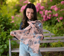 Naložite sliko v pregledovalnik galerije, ženski šal poletni šali rožice modni sal rože sali prehodni sal cvetlice bombaž bombaz svila ženski šali moda udoben šal mehek sal jesenski šal ženski šal rožice modni šal