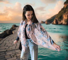 Naložite sliko v pregledovalnik galerije, ženski šal poletni šali rožice modni sal rože sali prehodni sal cvetlice bombaž bombaz svila ženski šali moda udoben šal mehek sal jesenski šal ženski šal rožice modni šal