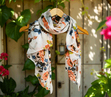 Naložite sliko v pregledovalnik galerije, ženski šal poletni šali rožice modni sal rože sali prehodni sal cvetlice bombaž bombaz svila ženski šali moda udoben šal mehek sal jesenski šal ženski šal rožice modni šal