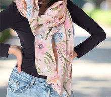 Naložite sliko v pregledovalnik galerije, ženski šal poletni šali rožice modni sal rože sali prehodni sal cvetlice bombaž bombaz svila ženski šali moda udoben šal mehek sal jesenski šal ženski šal rožice modni šal