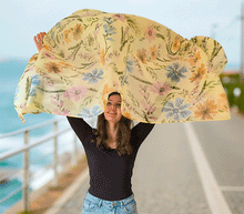 Naložite sliko v pregledovalnik galerije, ženski šal poletni šali rožice modni sal rože sali prehodni sal cvetlice bombaž bombaz svila ženski šali moda udoben šal mehek sal jesenski šal ženski šal rožice modni šal