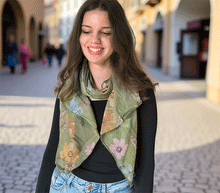 Naložite sliko v pregledovalnik galerije, ženski šal poletni šali rožice modni sal rože sali prehodni sal cvetlice bombaž bombaz svila ženski šali moda udoben šal mehek sal jesenski šal ženski šal rožice modni šal