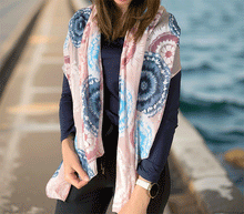 Naložite sliko v pregledovalnik galerije, ženski šal poletni šali mandala modni sal mandale sali prehodni sal bombaž bombaz svila ženski šali moda udoben šal mehek sal jesenski šal ženski šal mandala modni šal