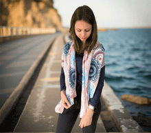 Naložite sliko v pregledovalnik galerije, ženski šal poletni šali mandala modni sal mandale sali prehodni sal bombaž bombaz svila ženski šali moda udoben šal mehek sal jesenski šal ženski šal mandala modni šal