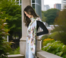 Naložite sliko v pregledovalnik galerije, ženski šal poletni šali rožice modni sal rože sali prehodni sal cvetlice viskoza ženski šali moda udoben šal mehek sal jesenski šal cvetlični ženski šal