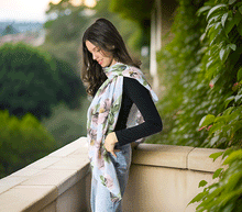 Naložite sliko v pregledovalnik galerije, ženski šal poletni šali rožice modni sal rože sali prehodni sal cvetlice viskoza ženski šali moda udoben šal mehek sal jesenski šal cvetlični ženski šal