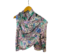 Naložite sliko v pregledovalnik galerije, ženski šal poletni šali modni sal mačke zenski sali mačka prehodni sal macke viskoza svila ženski šali moda