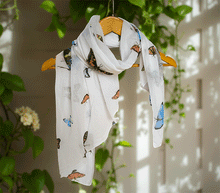 Naložite sliko v pregledovalnik galerije, ženski šal poletni šali modni sal metulj sali prehodni sal metulji bombaž bombaz svila ženski šali moda udoben šal mehek sal jesenski šal ženski šal ugodni šali