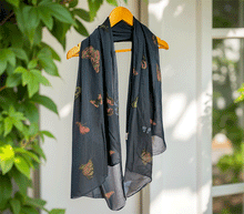 Naložite sliko v pregledovalnik galerije, ženski šal poletni šali modni sal metulj sali prehodni sal metulji bombaž bombaz svila ženski šali moda udoben šal mehek sal jesenski šal ženski šal ugodni šali