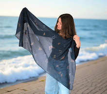 Naložite sliko v pregledovalnik galerije, ženski šal poletni šali modni sal metulj sali prehodni sal metulji bombaž bombaz svila ženski šali moda udoben šal mehek sal jesenski šal ženski šal ugodni šali