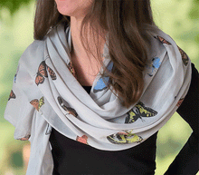 Naložite sliko v pregledovalnik galerije, ženski šal poletni šali modni sal metulj sali prehodni sal metulji bombaž bombaz svila ženski šali moda udoben šal mehek sal jesenski šal ženski šal ugodni šali