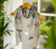 Naložite sliko v pregledovalnik galerije, ženski šal poletni šali modni sal metulj sali prehodni sal metulji bombaž bombaz svila ženski šali moda udoben šal mehek sal jesenski šal ženski šal ugodni šali