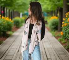 Naložite sliko v pregledovalnik galerije, ženski šal poletni šali modni sal metulj sali prehodni sal metulji bombaž bombaz svila ženski šali moda udoben šal mehek sal jesenski šal ženski šal ugodni šali