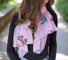 Naložite sliko v pregledovalnik galerije, ženski šal poletni šali modni sal metulj sali prehodni sal metulji bombaž bombaz svila ženski šali moda udoben šal mehek sal jesenski šal ženski šal ugodni šali