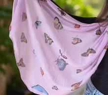 Naložite sliko v pregledovalnik galerije, ženski šal poletni šali modni sal metulj sali prehodni sal metulji bombaž bombaz svila ženski šali moda udoben šal mehek sal jesenski šal ženski šal ugodni šali