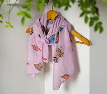 Naložite sliko v pregledovalnik galerije, ženski šal poletni šali modni sal metulj sali prehodni sal metulji bombaž bombaz svila ženski šali moda udoben šal mehek sal jesenski šal ženski šal ugodni šali