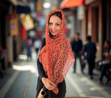 Naložite sliko v pregledovalnik galerije, ženski šal poletni šali pike modni sal rože sali prehodni sal pikice bombaž bombaz svila ženski šali moda udoben šal mehek sal jesenski šal ženski šal