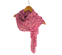 Naložite sliko v pregledovalnik galerije, Ženski šal Simba močno roza - bombaž svila