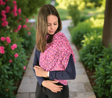 Naložite sliko v pregledovalnik galerije, ženski šal poletni šali pike modni sal rože sali prehodni sal pikice bombaž bombaz svila ženski šali moda udoben šal mehek sal jesenski šal ženski šal