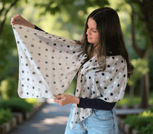 Naložite sliko v pregledovalnik galerije, ženski šal poletni šali pike modni sal rože sali prehodni sal pikice bombaž bombaz svila ženski šali moda udoben šal mehek sal jesenski šal ženski šal