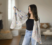 Naložite sliko v pregledovalnik galerije, ženski šal poletni šali rožice modni sal rože sali prehodni sal cvetlice bombaž bombaz svila ženski šali moda udoben šal mehek sal
metulji jesenski šal cvetlični ženski šal