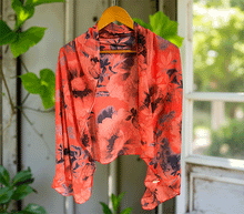 Naložite sliko v pregledovalnik galerije, ženski šal poletni šali rožice modni sal rože sali prehodni sal cvetlice bombaž bombaz svila ženski šali moda udoben šal mehek sal jesenski šal ženski šal rožice modni šal