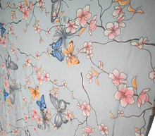 Naložite sliko v pregledovalnik galerije, ženski šal poletni šali rožice modni sal rože sali prehodni sal cvetlice bombaž bombaz svila ženski šali moda udoben šal mehek sal jesenski zenski sal zenski sali metulji jesenski šal cvetlični ženski šal