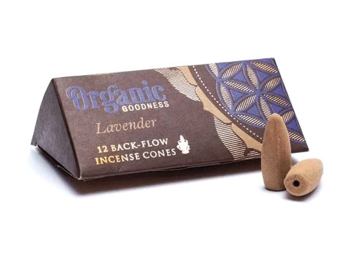 organic goodness lavender backflow dišeči stožci sivka diseci stozci za dimne fontane dišave kadila 