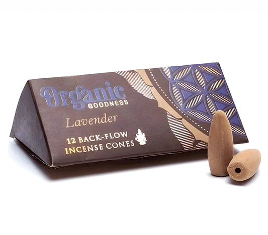 organic goodness lavender backflow dišeči stožci sivka diseci stozci za dimne fontane dišave kadila 