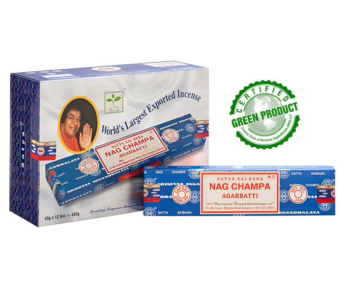 Satya Sai Baba meditiranje duhovnost Sai baba nag champa 40g sproscanje disave za dom kadila disece palcke dišeče palčke nag champa satya 40g