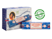 Naložite sliko v pregledovalnik galerije, Satya Sai Baba meditiranje duhovnost Sai baba nag champa 40g sproscanje disave za dom kadila disece palcke dišeče palčke nag champa satya 40g
