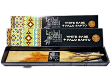 Naložite sliko v pregledovalnik galerije, dišeče palčke tribal soul white sage palo santo disece palcke kadilo kadila dišava za dom disave kadilo kadila za dom dišeče palčke za meditacijo beli zajbelj sveti les
