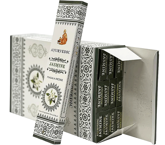 ayurvedic jasmin dišeče palčke ajurvedske disece palcke ajurveda kadilo kadila brez bambusa dišava za dom kadilo za dom dišeče palčke za meditacijo naravne dišeče palčke vonj jasmin