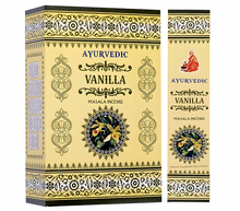 Naložite sliko v pregledovalnik galerije, dišeče palčke disece palcke ajurveda kadilo  dišava za dom kadilo za dom dišeče palčke za meditacijo naravne dišeče palčke vanilija ayurvedic vanilla
