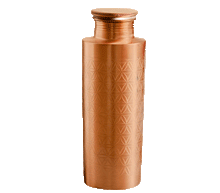 Naložite sliko v pregledovalnik galerije, bakrena karafa steklenica za vodo bakrena flaška steklenica iz bakra flaška iz bakra  baker flaska kovana za vodo iz bakra 700 ml

