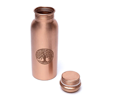 Naložite sliko v pregledovalnik galerije, bakrena steklenica za vodo bakrena flaška drevo življenja steklenica iz bakra energetizirana voda flaška iz bakra  baker flaska kovana za vodo iz bakra 500 ml
