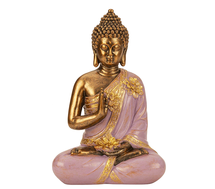 Kipec Buda viola simbol zaščite 31.5x21 cm