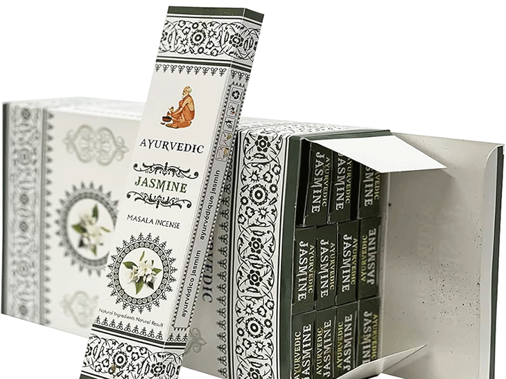ayurvedic jasmin dišeče palčke ajurvedske disece palcke ajurveda kadilo kadila brez bambusa dišava za dom kadilo za dom dišeče palčke za meditacijo naravne dišeče palčke vonj jasmin