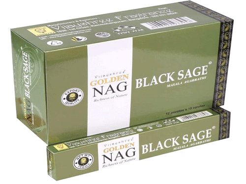 dišeče palčke GOLDEN NAG black sage  disece palcke  kadilo kadila dišava za dom kadilo za dom dišeče palčke za meditacijo naravne dišeče palčke vijayshree golden nag črni žajbelj
