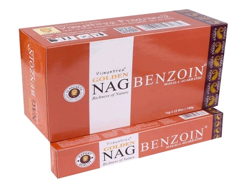 dišeče palčke GOLDEN NAG benzoin disece palcke  kadilo kadila dišava za dom kadilo za dom dišeče palčke za meditacijo naravne dišeče palčke vijayshree golden nag benzoin