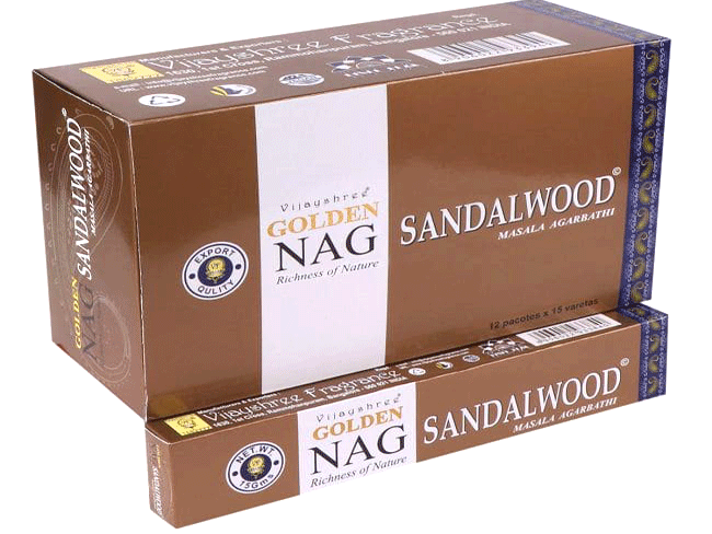 dišeče palčke GOLDEN NAG sandalwood sandalovina  disece palcke  kadilo kadila dišava za dom kadilo za dom dišeče palčke za meditacijo naravne dišeče palčke vijayshree golden nag sandalwood sandalovina