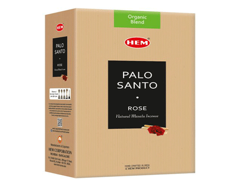 Dišeče palčke Organic Blend Series Palo Santo Rose Masala 15g vrtnica dišeče palčke disece palcke kadilo dišava za dom kadilo za dom disave dišave dišeče palčke za meditacijo naravne dišeče palčke  Dišeče palčke 