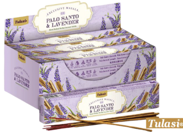  Dišeče palčke TULASI EXCLUSIVE MASALA 15g Palo Santo&Lavender dišeče palčke disece palck kadilo dišava za dom kadilo za dom dišeče palčke za meditacijo naravne dišeče palčke  Dišeče palčke TULASI 