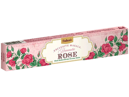 dišeče palčke disece palck kadilo sandalovina dišava za dom kadilo za dom dišeče palčke za meditacijo naravne dišeče palčke Dišeče palčke TULASI EXCLUSIVE MASALA 15g Romantic Rose vrtnica