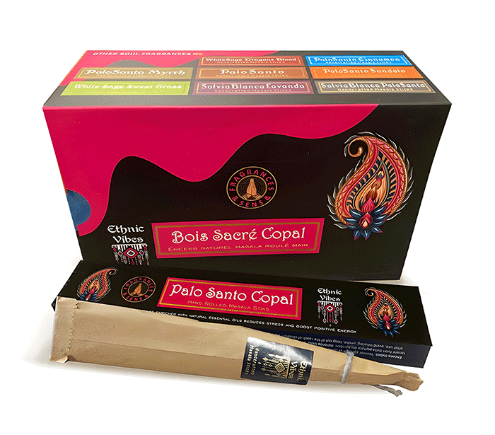 dišeče palčke sveti les copal disece palcke  ethnic vibes palo santo copal dišave kadilo dišava za dom kadilo za dom dišeče palčke za meditacijo ethnic vibes  masala sveti les copalnaravne dišeče palčke Fragrances & Sens Ethnic Vibes Palo Santo Copal