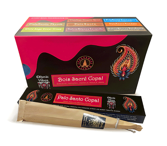 dišeče palčke sveti les copal disece palcke  ethnic vibes palo santo copal dišave kadilo dišava za dom kadilo za dom dišeče palčke za meditacijo ethnic vibes  masala sveti les copalnaravne dišeče palčke Fragrances & Sens Ethnic Vibes Palo Santo Copal