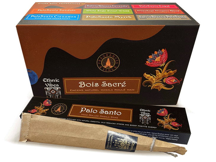dišeče palčke sveti les disece palcke  ethnic vibes palo santo dišave kadilo dišava za dom kadilo za dom dišeče palčke za meditacijo ethnic vibes  masala sveti les naravne dišeče palčke Fragrances & Sens Ethnic Vibes Palo Santo